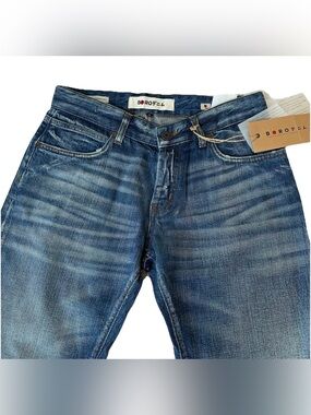 BORO Kawasaki Japanese Selvedge Jeans-26-Low Rise Straight Leg Cropped Sashiko
